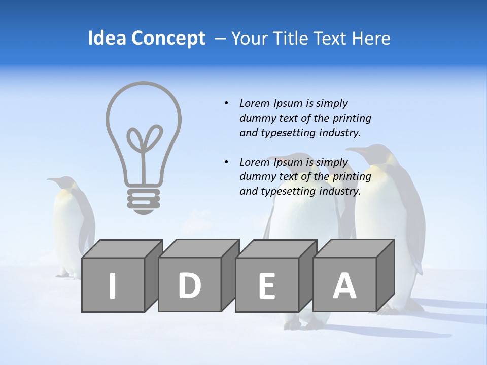 Snow Blue Watch PowerPoint Template