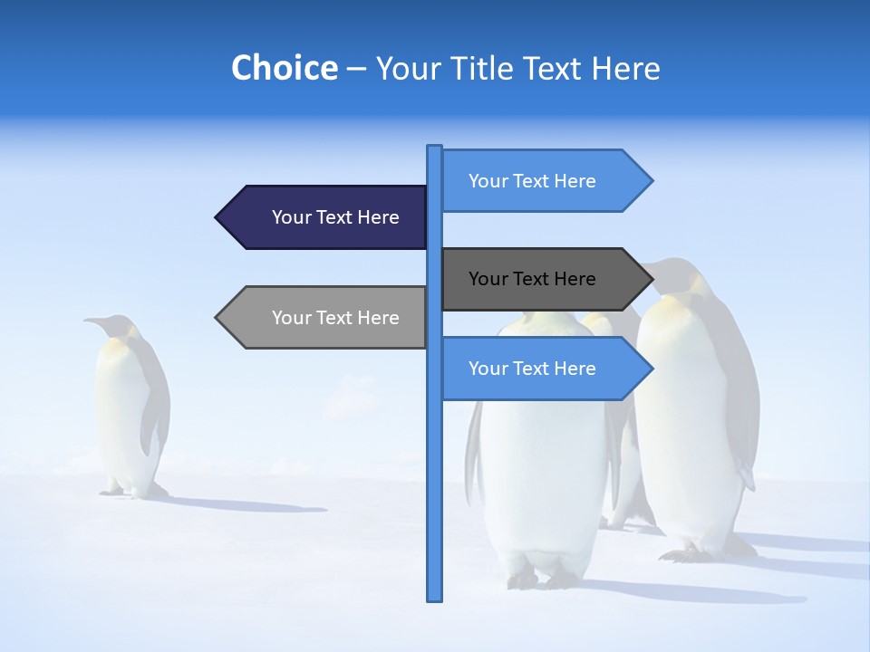 Snow Blue Watch PowerPoint Template