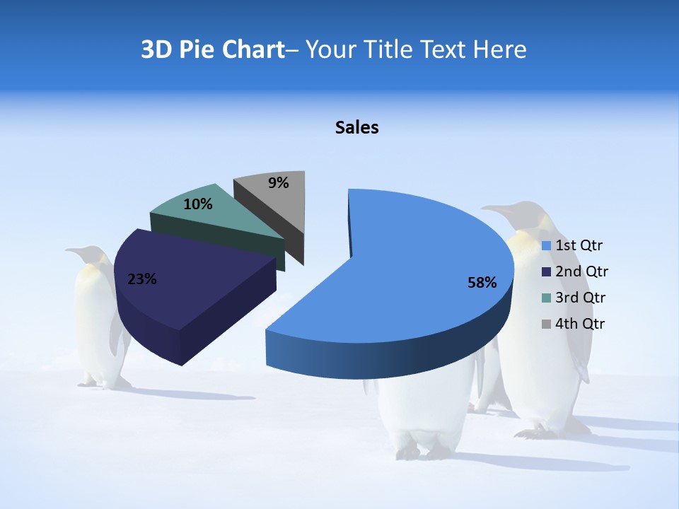 Snow Blue Watch PowerPoint Template