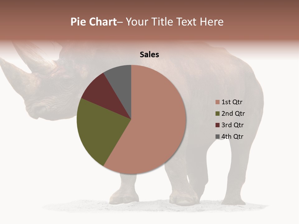 Wild Black Diceros PowerPoint Template