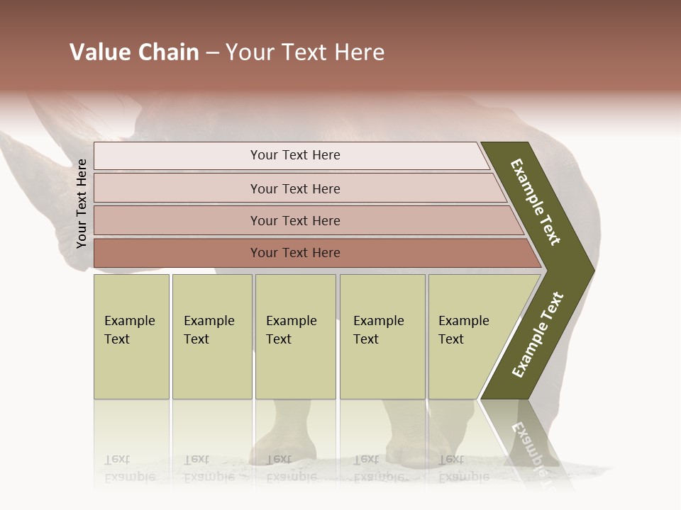 Wild Black Diceros PowerPoint Template