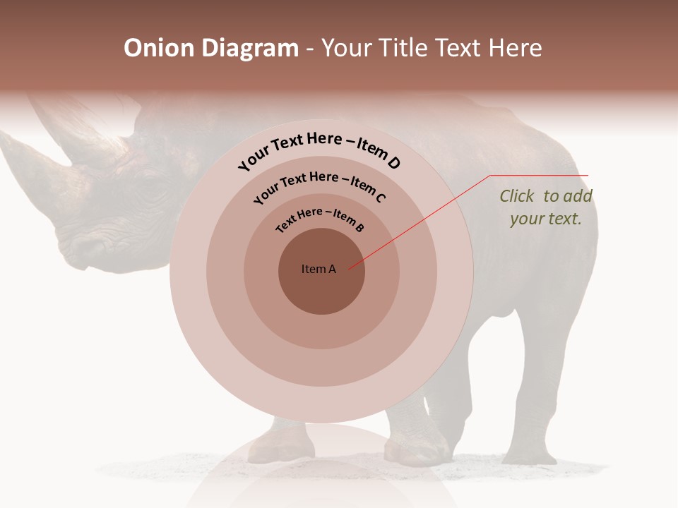 Wild Black Diceros PowerPoint Template