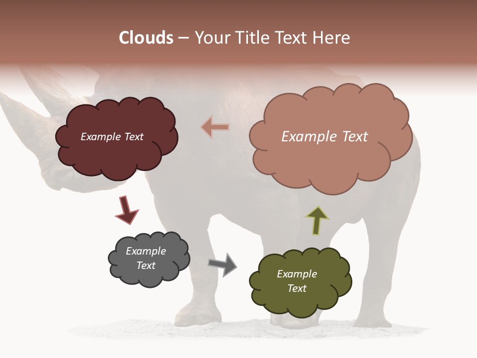 Wild Black Diceros PowerPoint Template