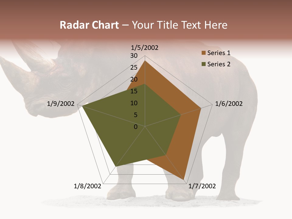 Wild Black Diceros PowerPoint Template