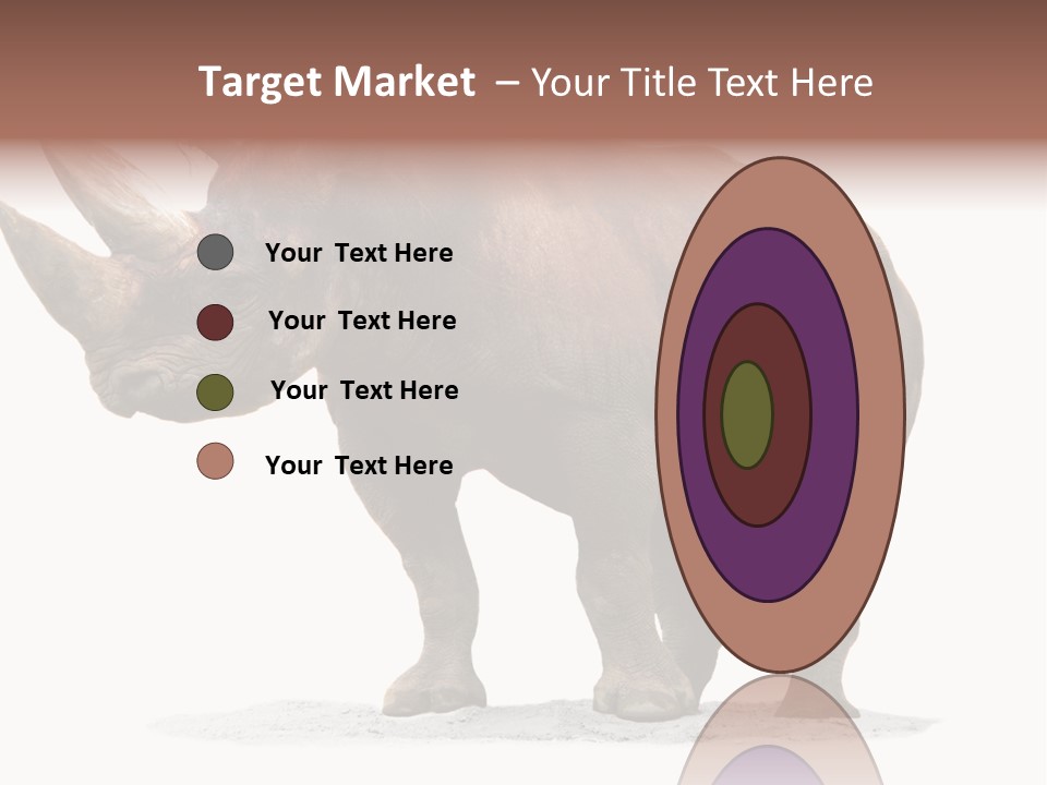 Wild Black Diceros PowerPoint Template