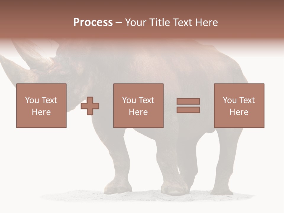 Wild Black Diceros PowerPoint Template