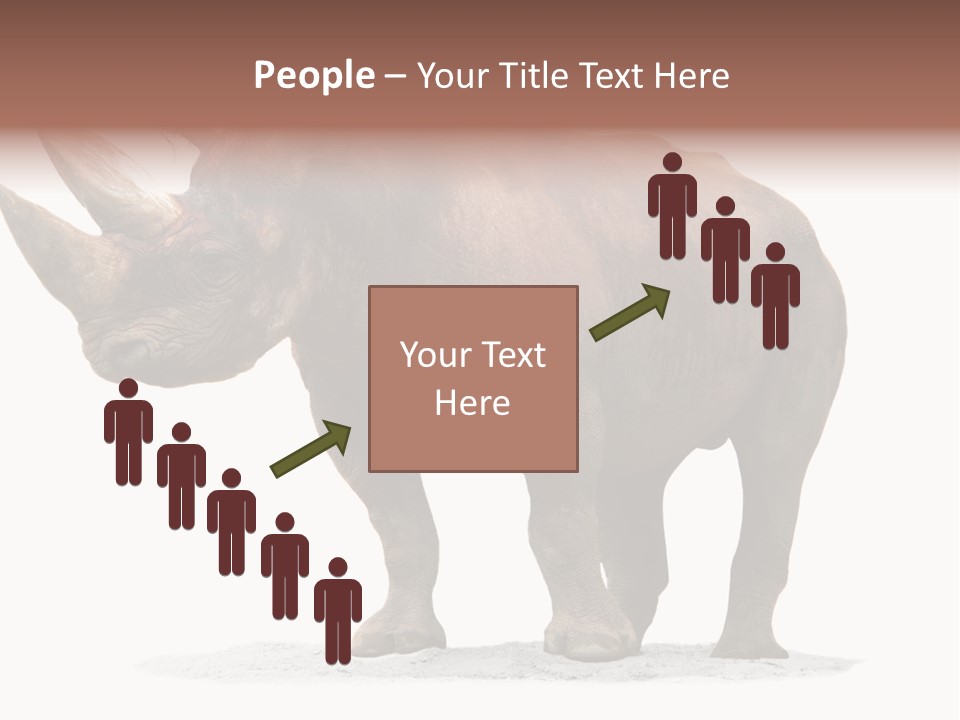 Wild Black Diceros PowerPoint Template