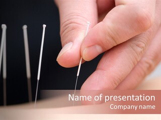 Alternative Puncture Pain PowerPoint Template