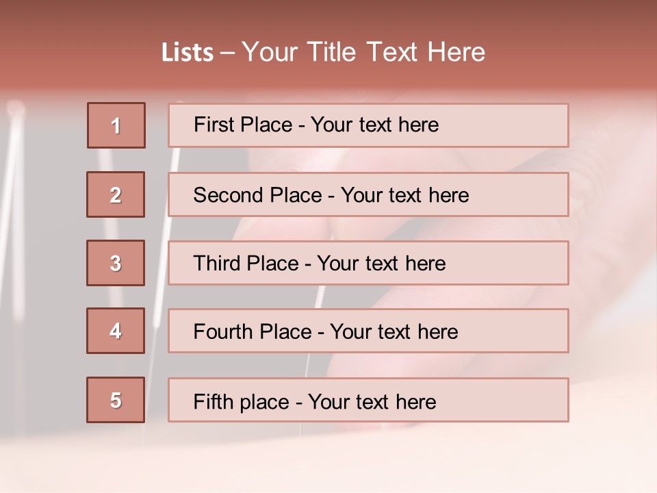 Alternative Puncture Pain PowerPoint Template