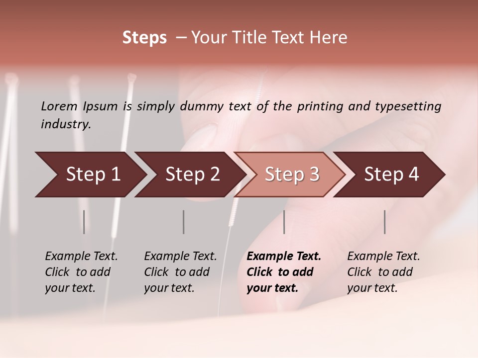 Alternative Puncture Pain PowerPoint Template