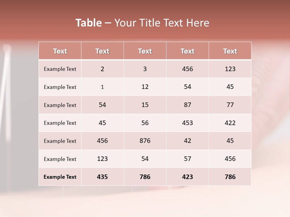 Alternative Puncture Pain PowerPoint Template
