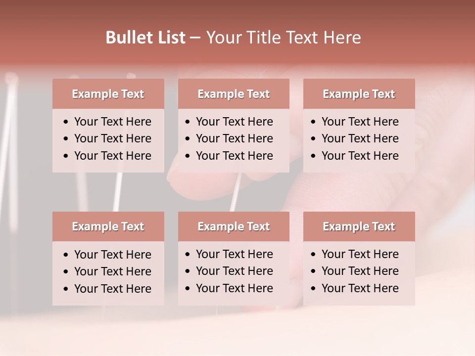 Alternative Puncture Pain PowerPoint Template