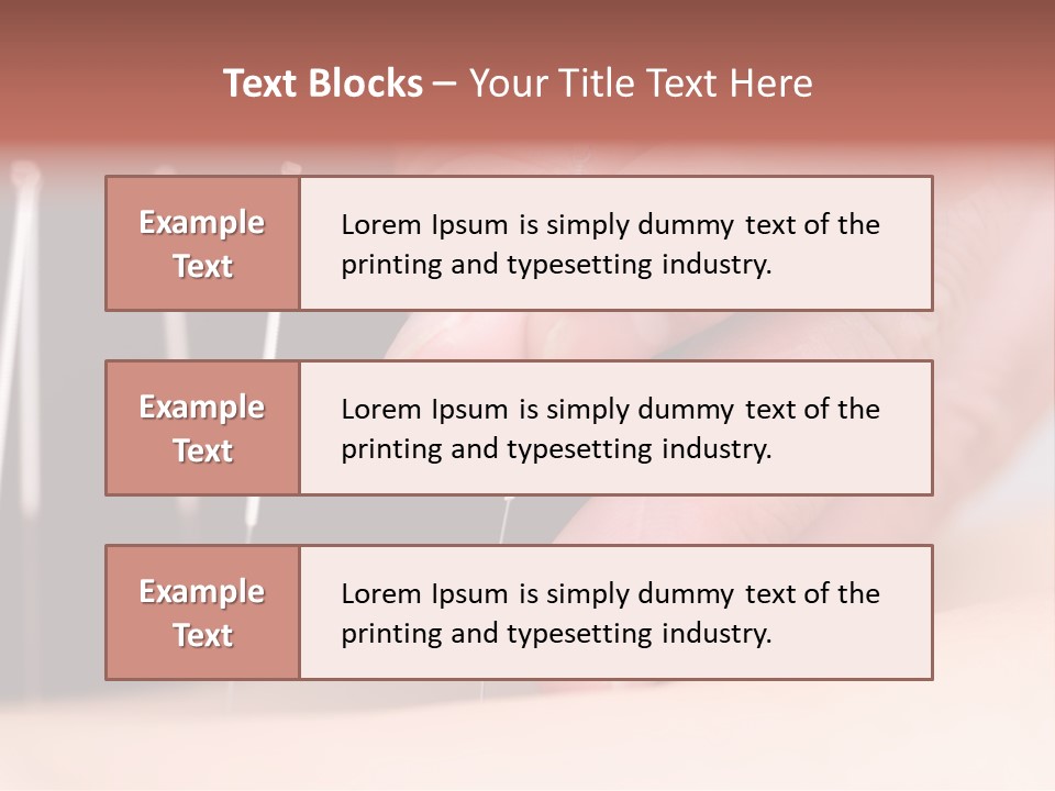 Alternative Puncture Pain PowerPoint Template
