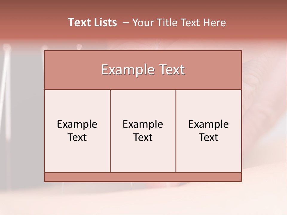 Alternative Puncture Pain PowerPoint Template