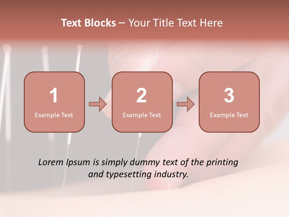 Alternative Puncture Pain PowerPoint Template