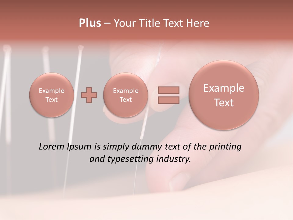 Alternative Puncture Pain PowerPoint Template
