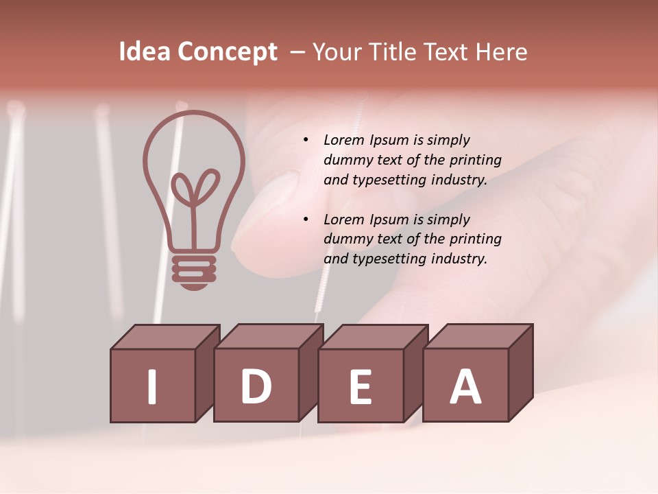 Alternative Puncture Pain PowerPoint Template