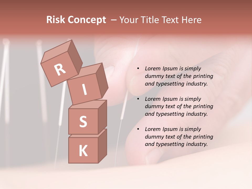 Alternative Puncture Pain PowerPoint Template