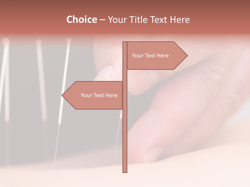 Alternative Puncture Pain PowerPoint Template