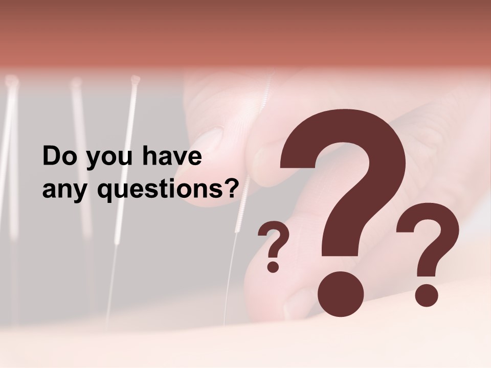 Alternative Puncture Pain PowerPoint Template