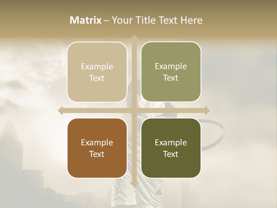 Sunset Sky City PowerPoint Template