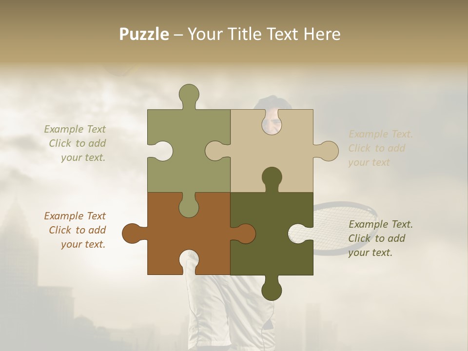 Sunset Sky City PowerPoint Template