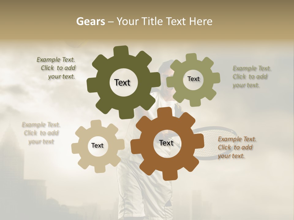 Sunset Sky City PowerPoint Template