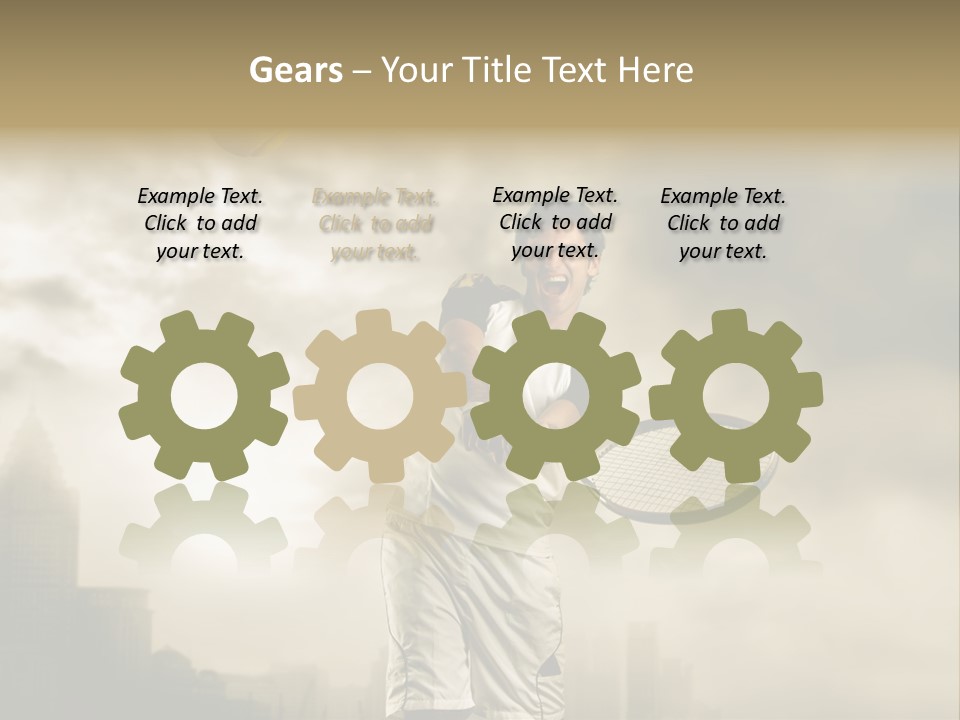 Sunset Sky City PowerPoint Template