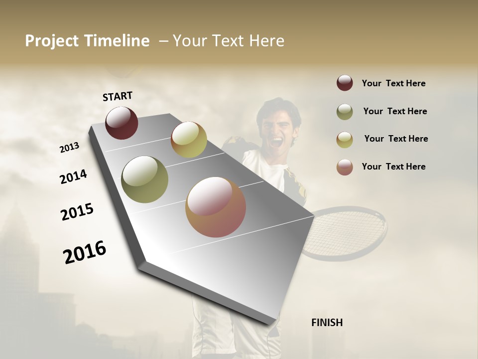 Sunset Sky City PowerPoint Template