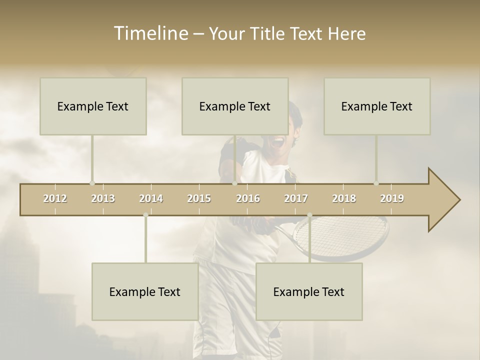 Sunset Sky City PowerPoint Template