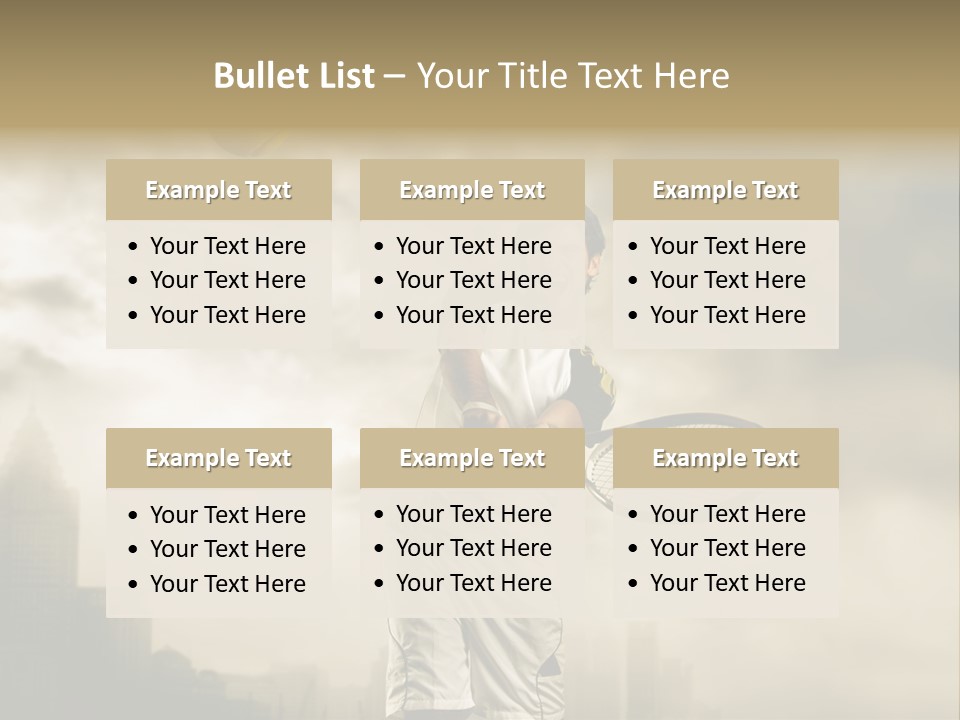 Sunset Sky City PowerPoint Template