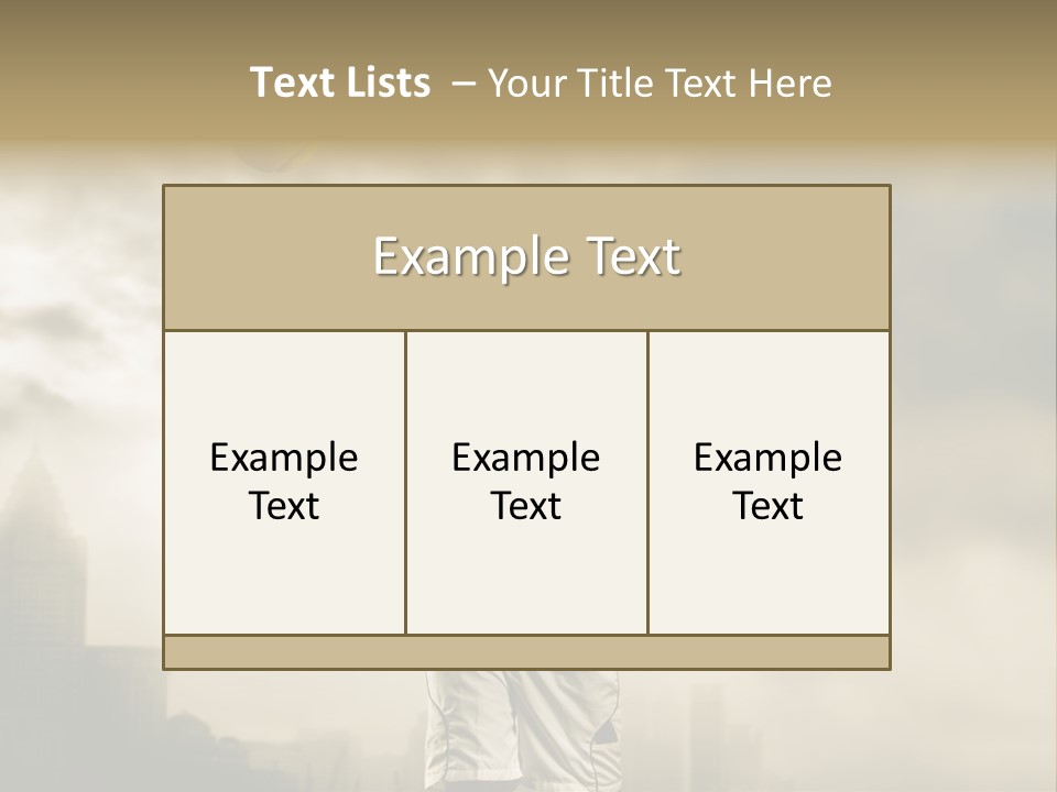 Sunset Sky City PowerPoint Template