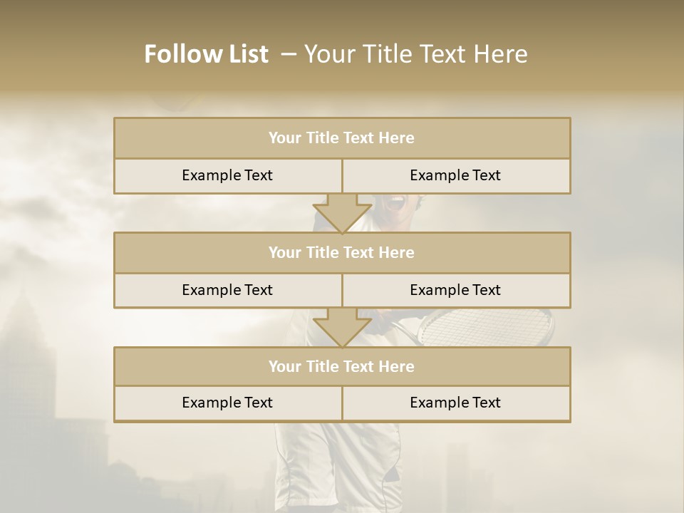 Sunset Sky City PowerPoint Template