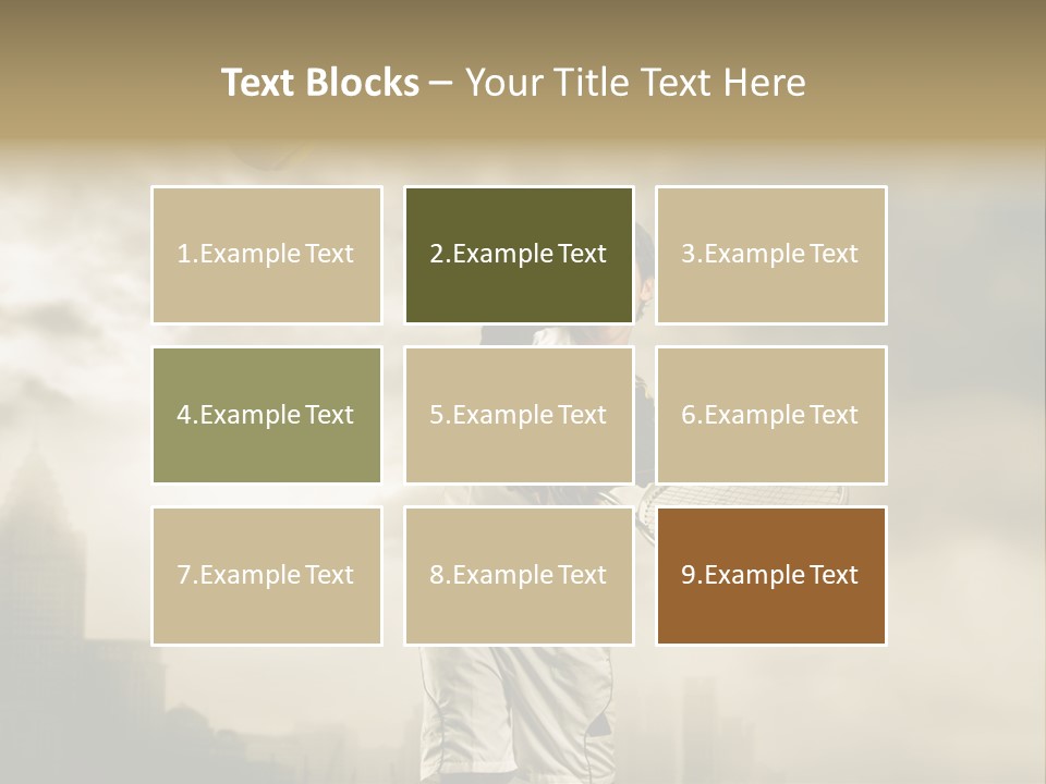 Sunset Sky City PowerPoint Template