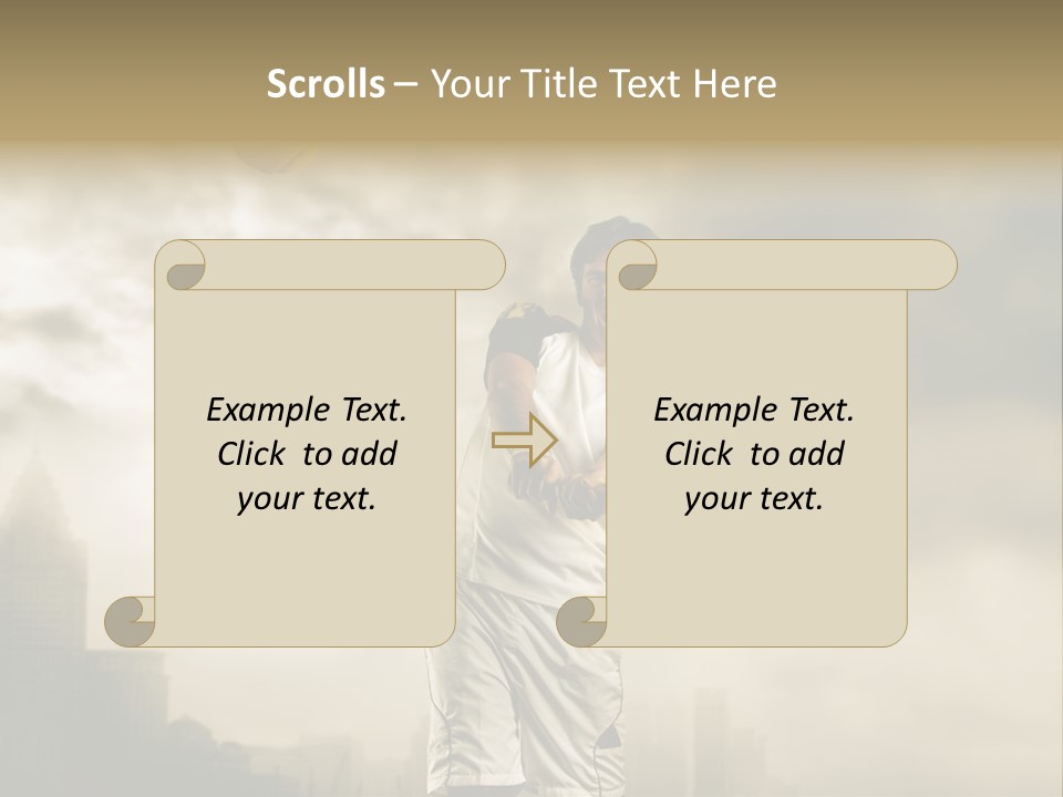Sunset Sky City PowerPoint Template