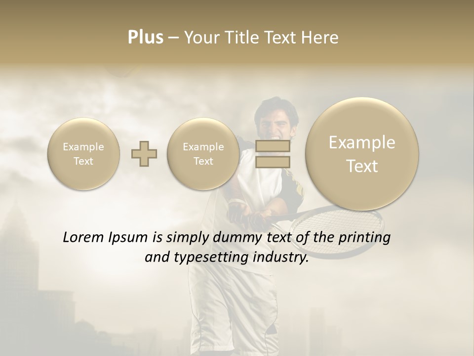 Sunset Sky City PowerPoint Template