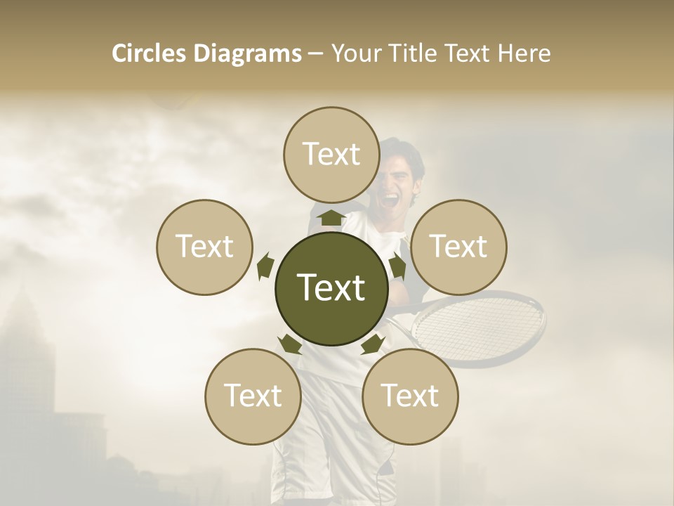 Sunset Sky City PowerPoint Template