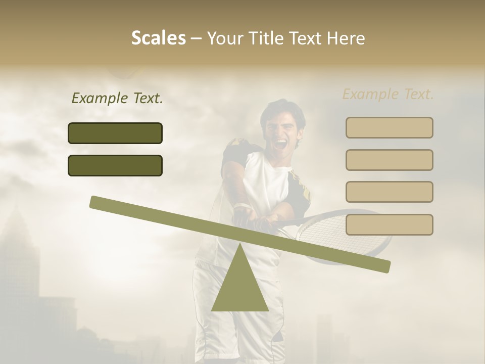Sunset Sky City PowerPoint Template
