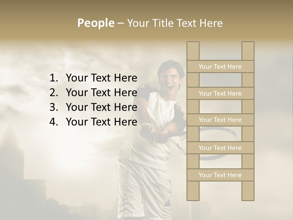 Sunset Sky City PowerPoint Template