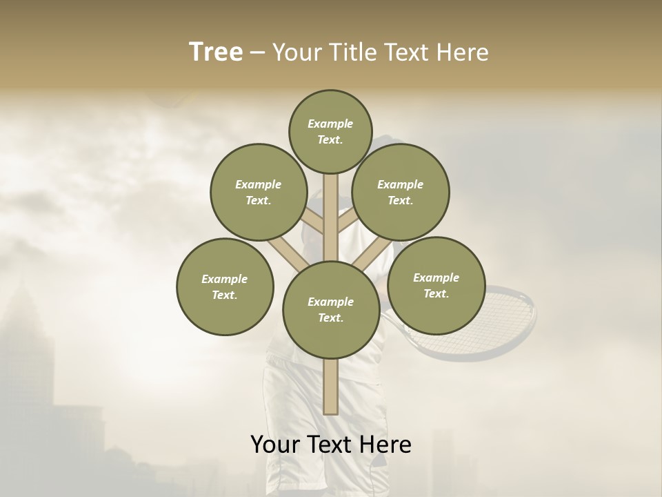 Sunset Sky City PowerPoint Template