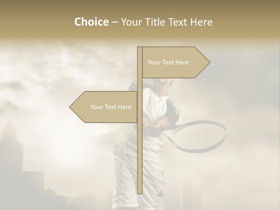 Sunset Sky City PowerPoint Template