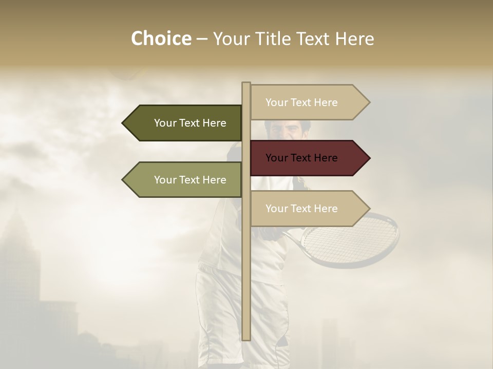 Sunset Sky City PowerPoint Template