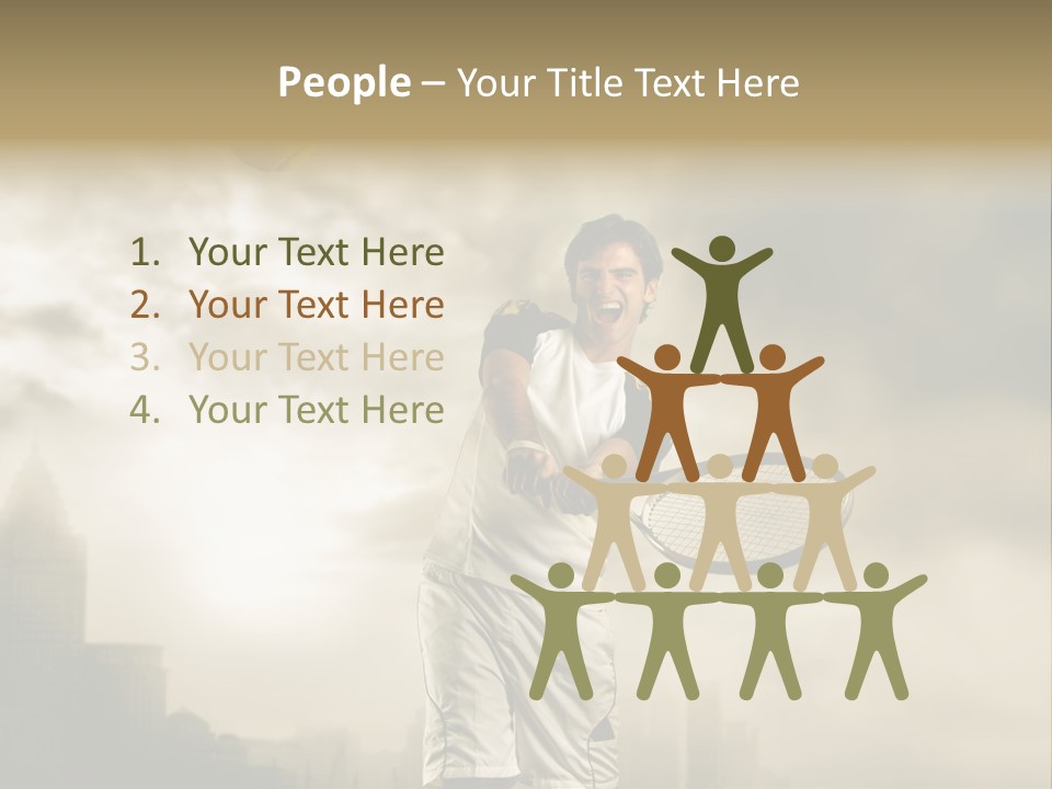 Sunset Sky City PowerPoint Template