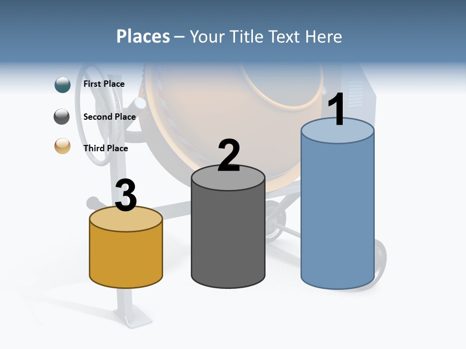 Concrete Machine Render PowerPoint Template