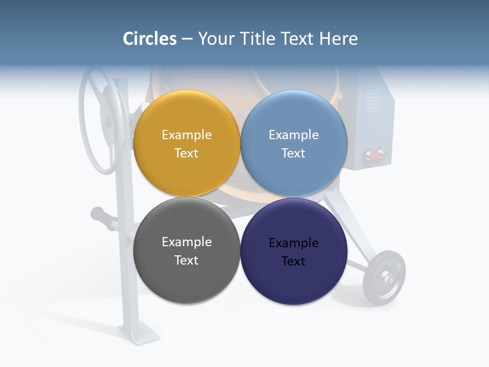 Concrete Machine Render PowerPoint Template
