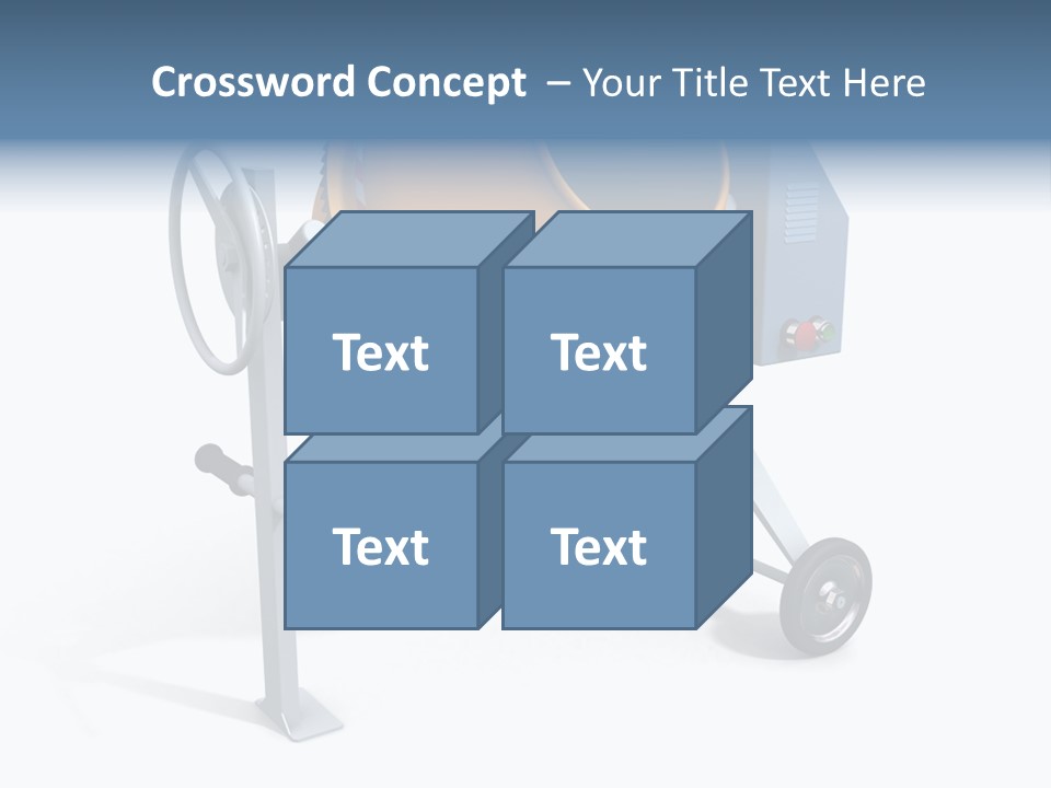 Concrete Machine Render PowerPoint Template