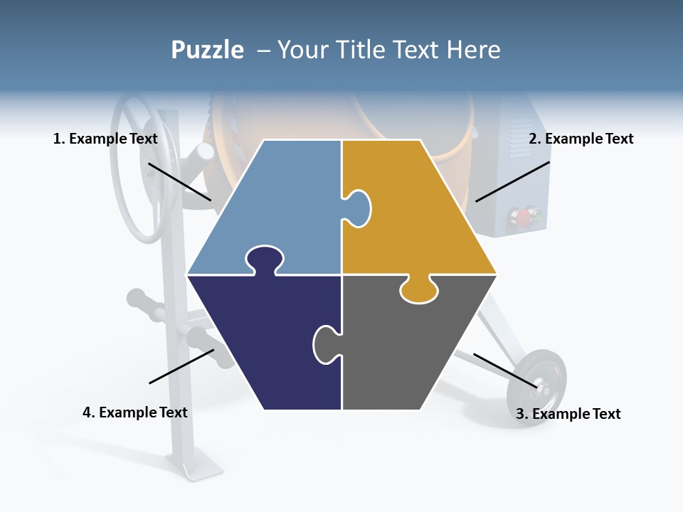 Concrete Machine Render PowerPoint Template