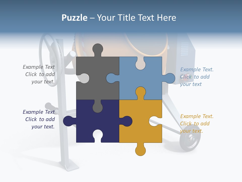 Concrete Machine Render PowerPoint Template