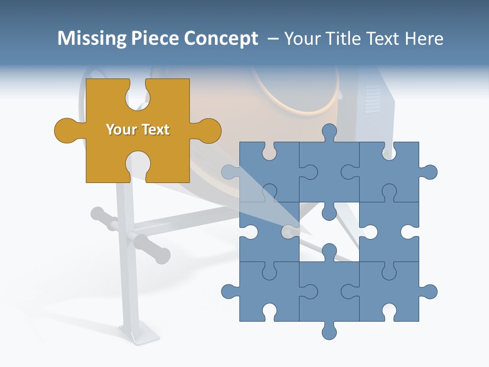 Concrete Machine Render PowerPoint Template