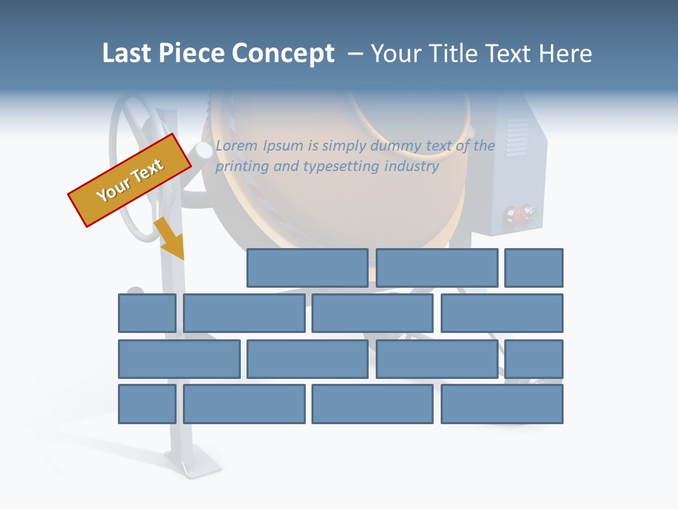 Concrete Machine Render PowerPoint Template